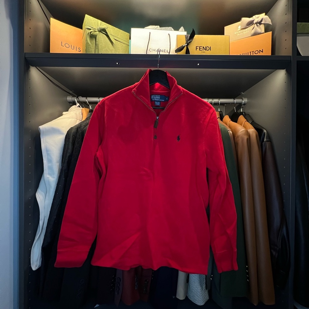 POLO Ralph Lauren Cotton Knit Quarter-Zip Sweater